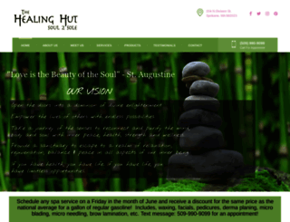 thehealinghut.com screenshot
