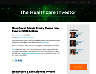 thehealthcareinvestor.com screenshot