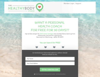 thehealthybodystudio.com.au screenshot