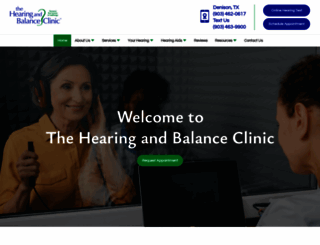 thehearingclinic.org screenshot