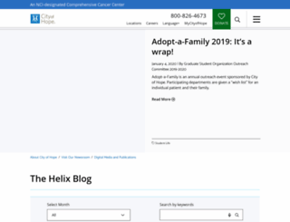 thehelix.cityofhope.org screenshot