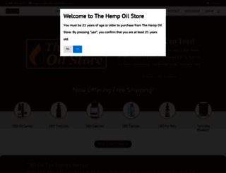 thehempoilstore.com screenshot
