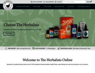 theherbalists.co.uk screenshot
