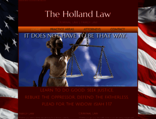 thehollandlaw.com screenshot
