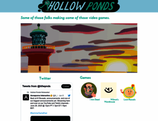 thehollowponds.com screenshot