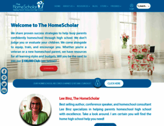 thehomescholar.com screenshot