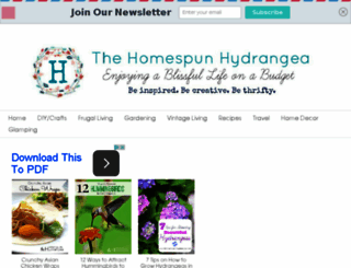 thehomespunhydrangea.com screenshot