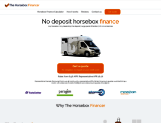 thehorseboxfinancer.co.uk screenshot