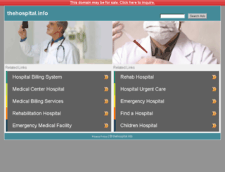 thehospital.info screenshot