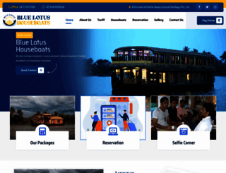 thehouseboatkerala.com screenshot