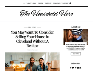 thehouseholdhero.com screenshot