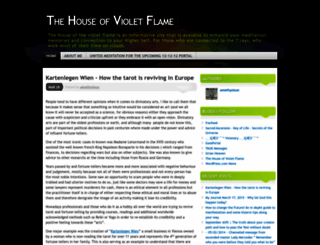 thehouseofvioletflame.wordpress.com screenshot