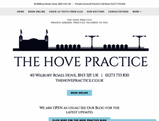 thehovepractice.co.uk screenshot