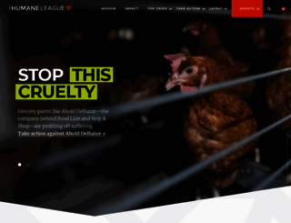 thehumaneleague.org screenshot