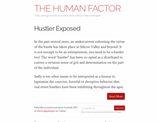 thehumanfactor.co screenshot