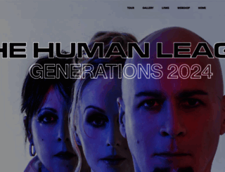 thehumanleague.co.uk screenshot