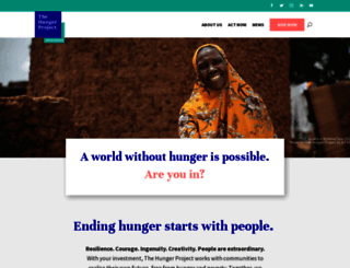 thehungerproject.org.uk screenshot