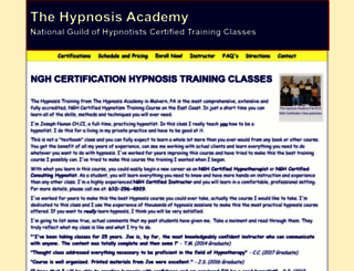 thehypnosisacademy.com screenshot