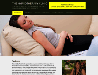 thehypnotherapyclinic.net screenshot