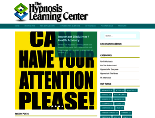 thehypnotistlearningcenter.com screenshot