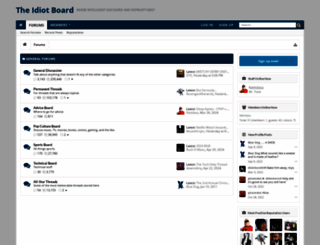 theidiotboard.com screenshot
