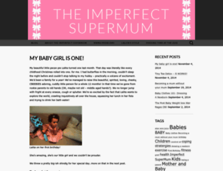 theimperfectsupermum.wordpress.com screenshot