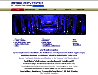theimperialpartyrentals.com screenshot