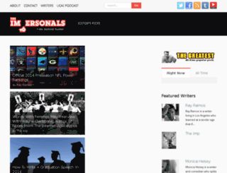 theimpersonals.com screenshot