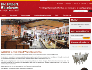 theimportwarehouse.com.au screenshot