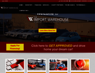 theimportwarehouse.com screenshot