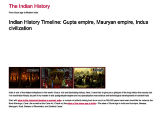 theindianhistory.org screenshot