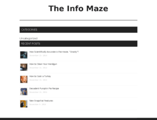 theinfomaze.com screenshot