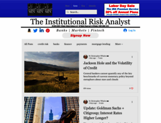 theinstitutionalriskanalyst.com screenshot
