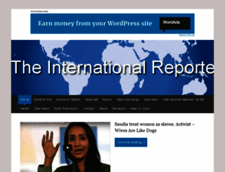theinternationalreporter.org screenshot