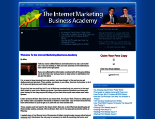 theinternetmarketingbusinessacademy.com screenshot