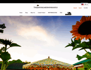 thejaipurgardenparasols.com screenshot