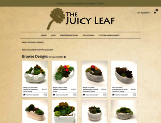 thejuicyleaf.bloomnation.com screenshot