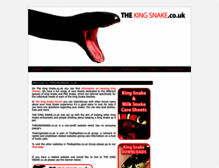 thekingsnake.co.uk screenshot