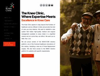 thekneeclinic.in screenshot