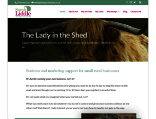theladyintheshed.co.uk screenshot