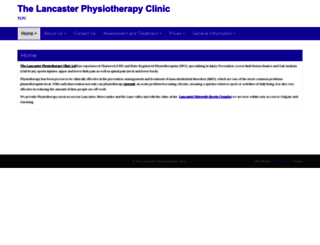 thelancasterphysiotherapyclinic.co.uk screenshot