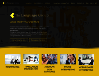 thelanguagegroup.com screenshot