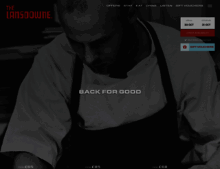 thelansdownehotel.co.uk screenshot