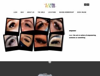 thelashandsugarcompany.com screenshot