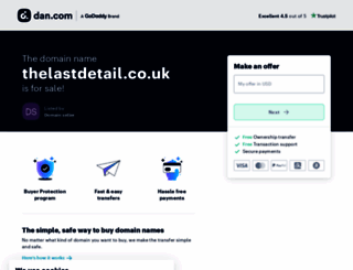 thelastdetail.co.uk screenshot