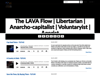 thelavaflow.libsyn.com screenshot