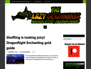 thelazygoldmaker.com screenshot
