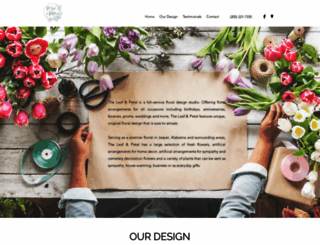 theleafandpetaljasper.com screenshot