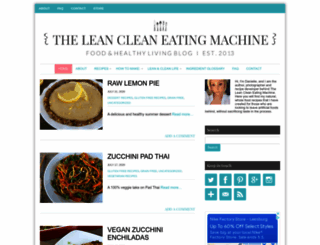 theleancleaneatingmachine.com screenshot