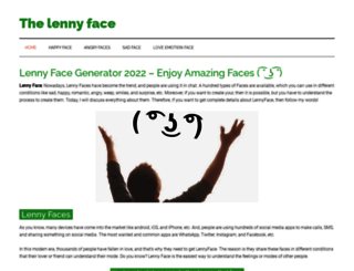thelennyface.com screenshot